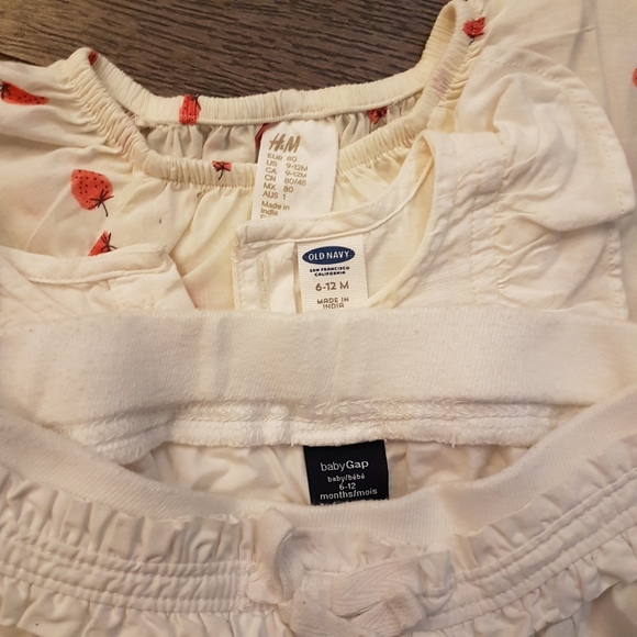 Baby girl summer trio top and shorts - Picture 3 of 3